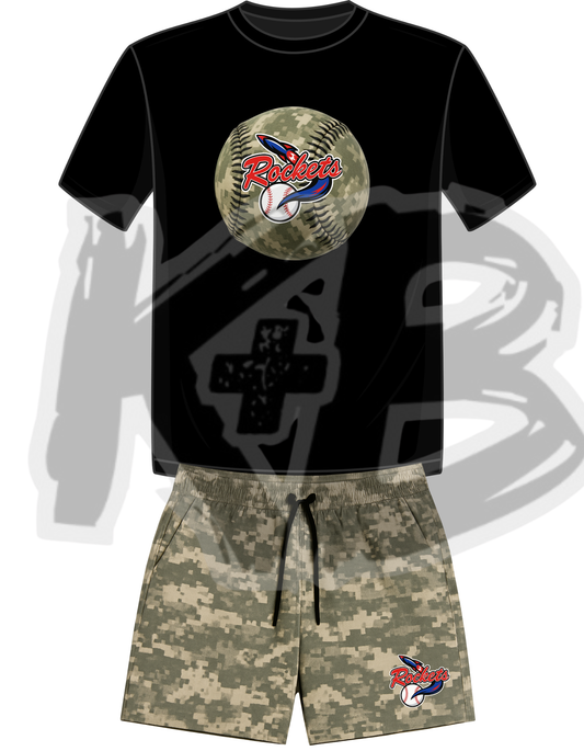 SCR army camo baseball set