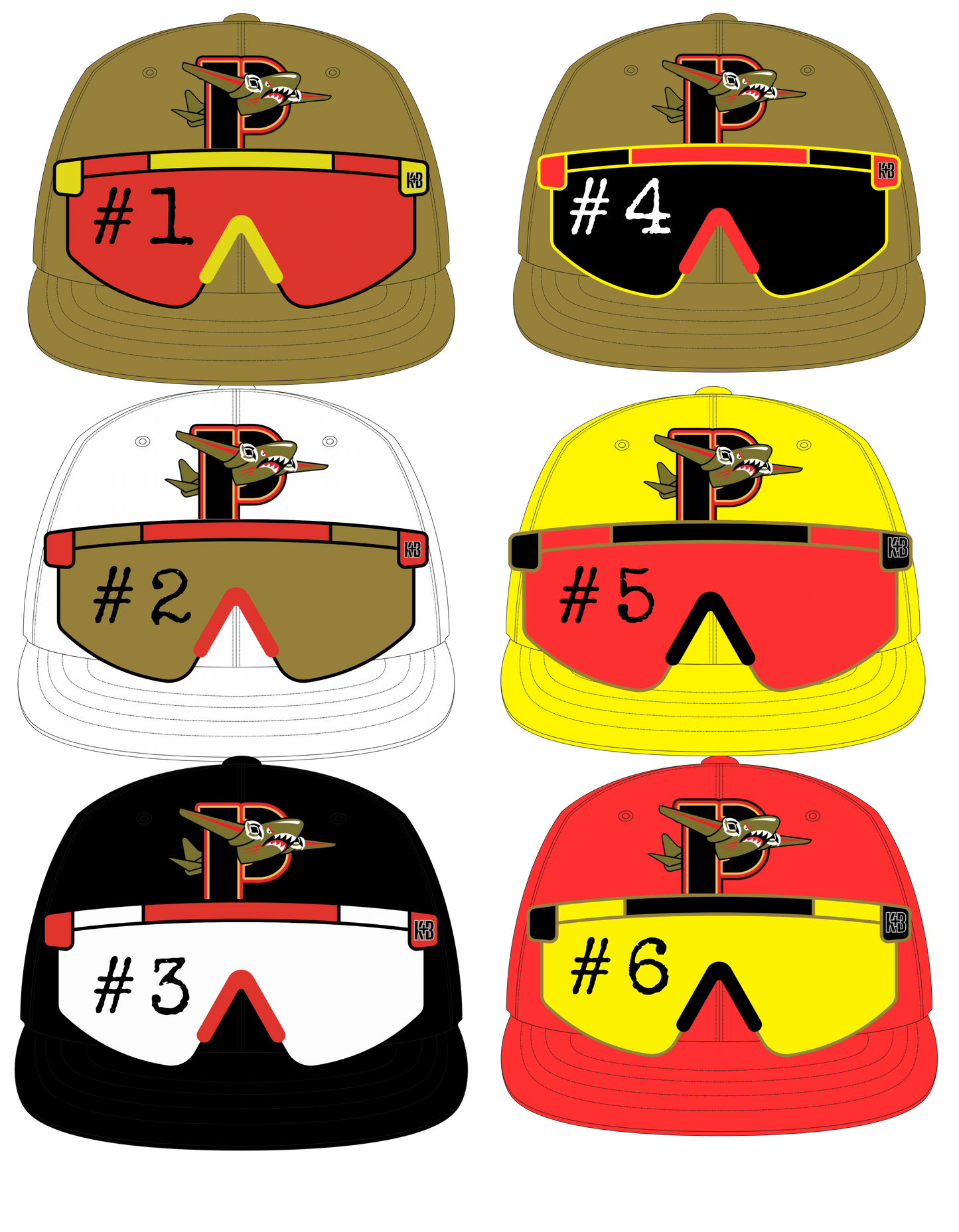 Bombers Hat/Glasses (Make sure to put your color combo selection number in the comments- see pic 2 for choices)
