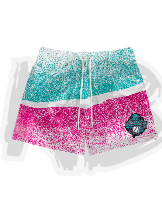 OKK shorts spray paint
