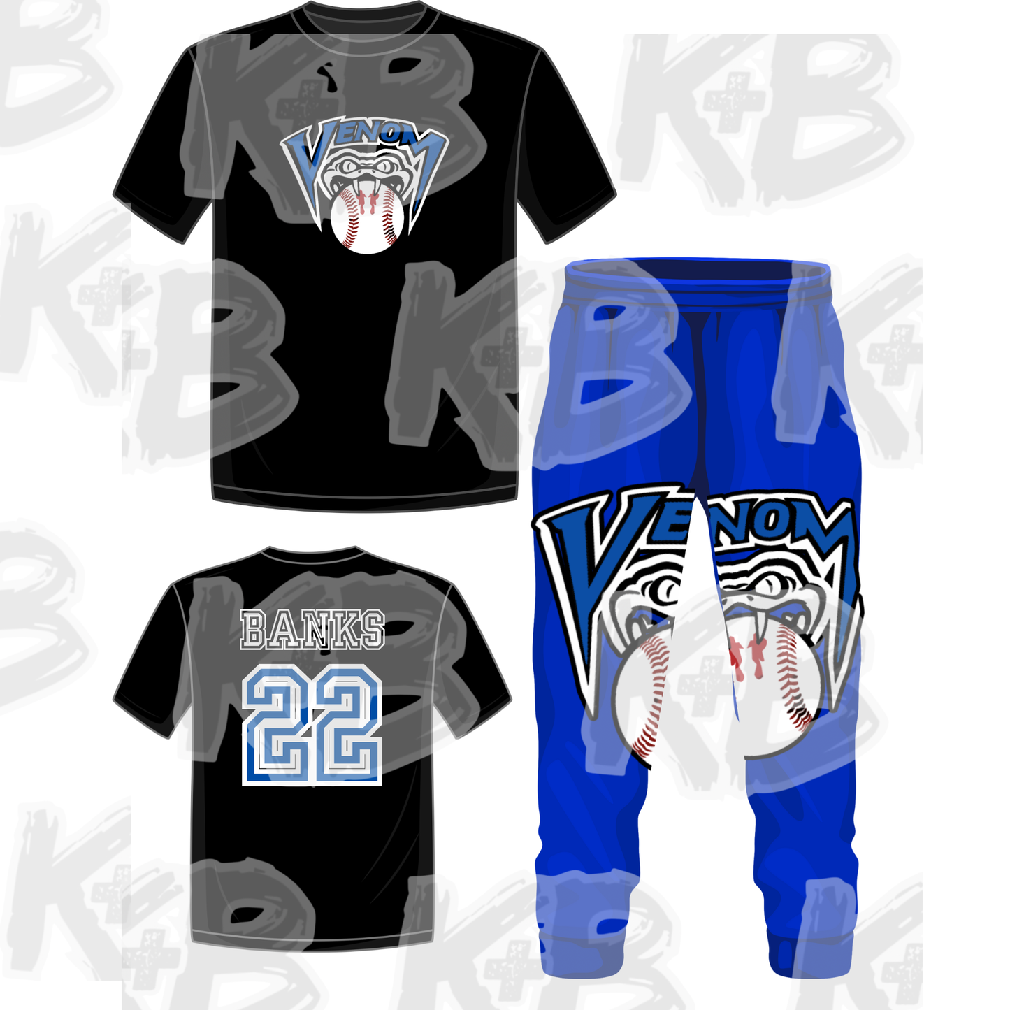 VV shirt+sweats set