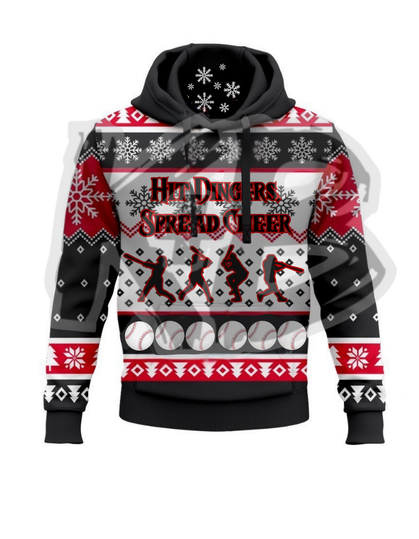 Christmas Hit Dingers Spread Cheer Hoodie