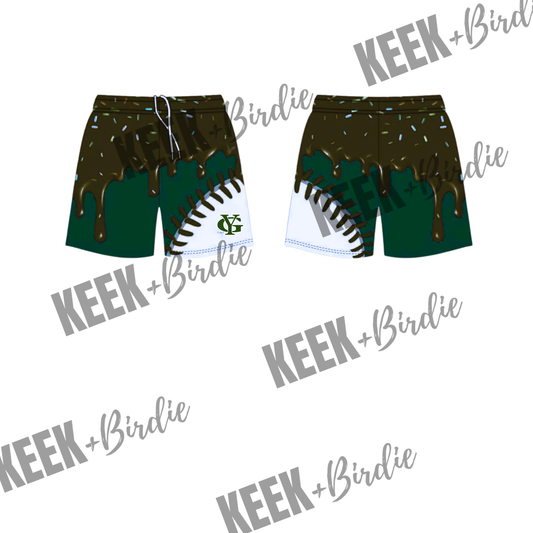 YG shorts drippy seams