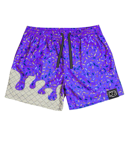 KB shorts purple ice cream