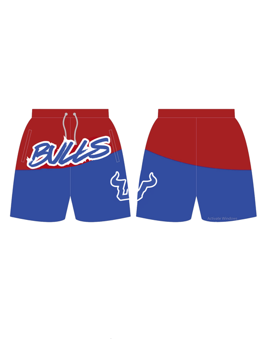 Bulls Red/Navy Shorts w/ side logo