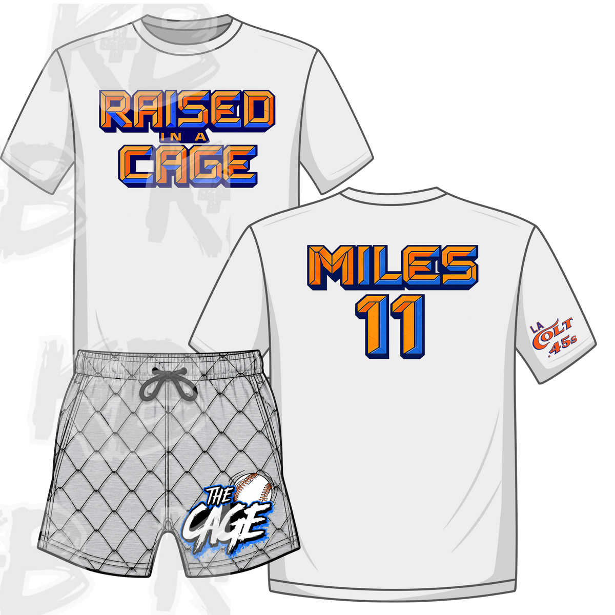 LAC45 set- raised in a cage