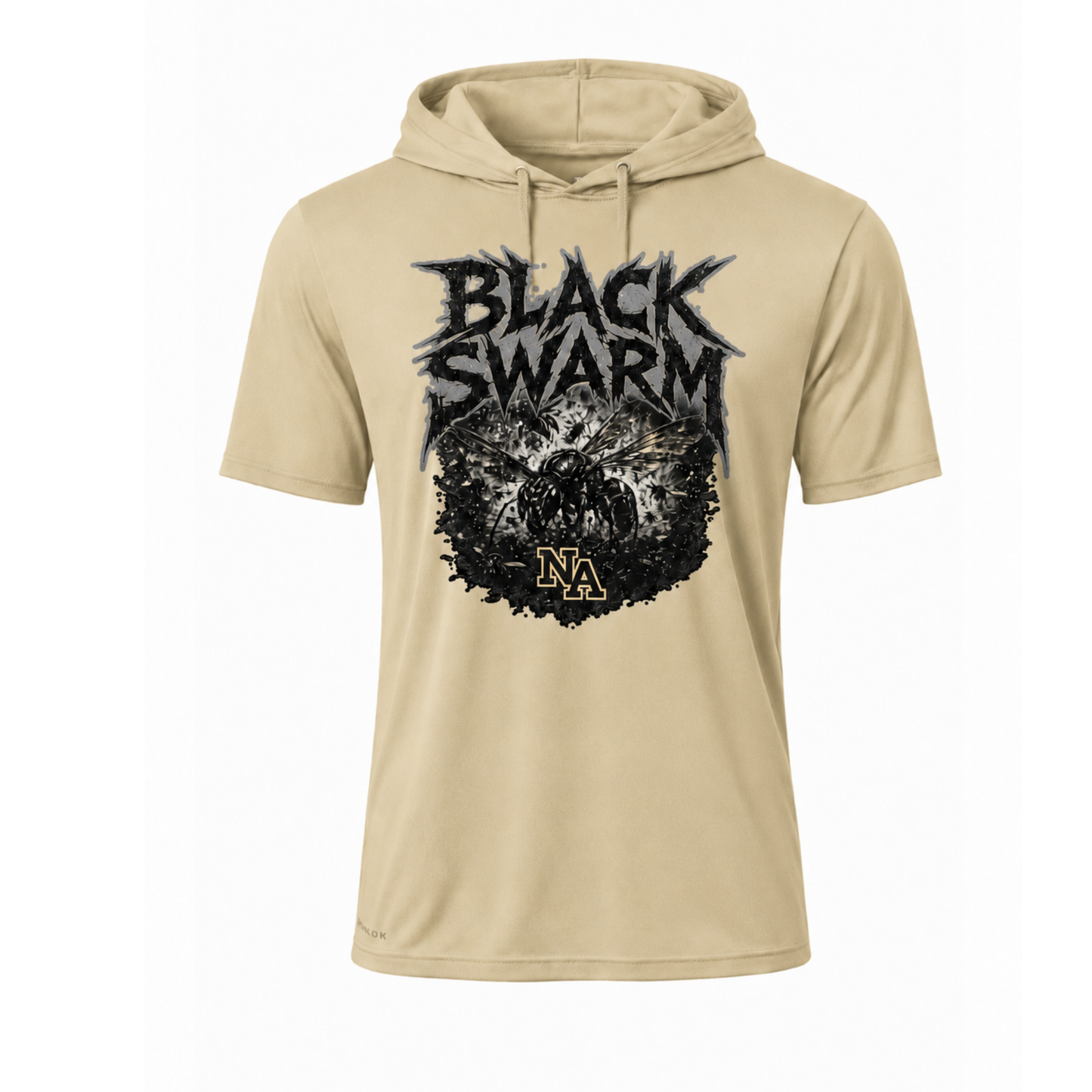 NA black swarm hooded shirt 2