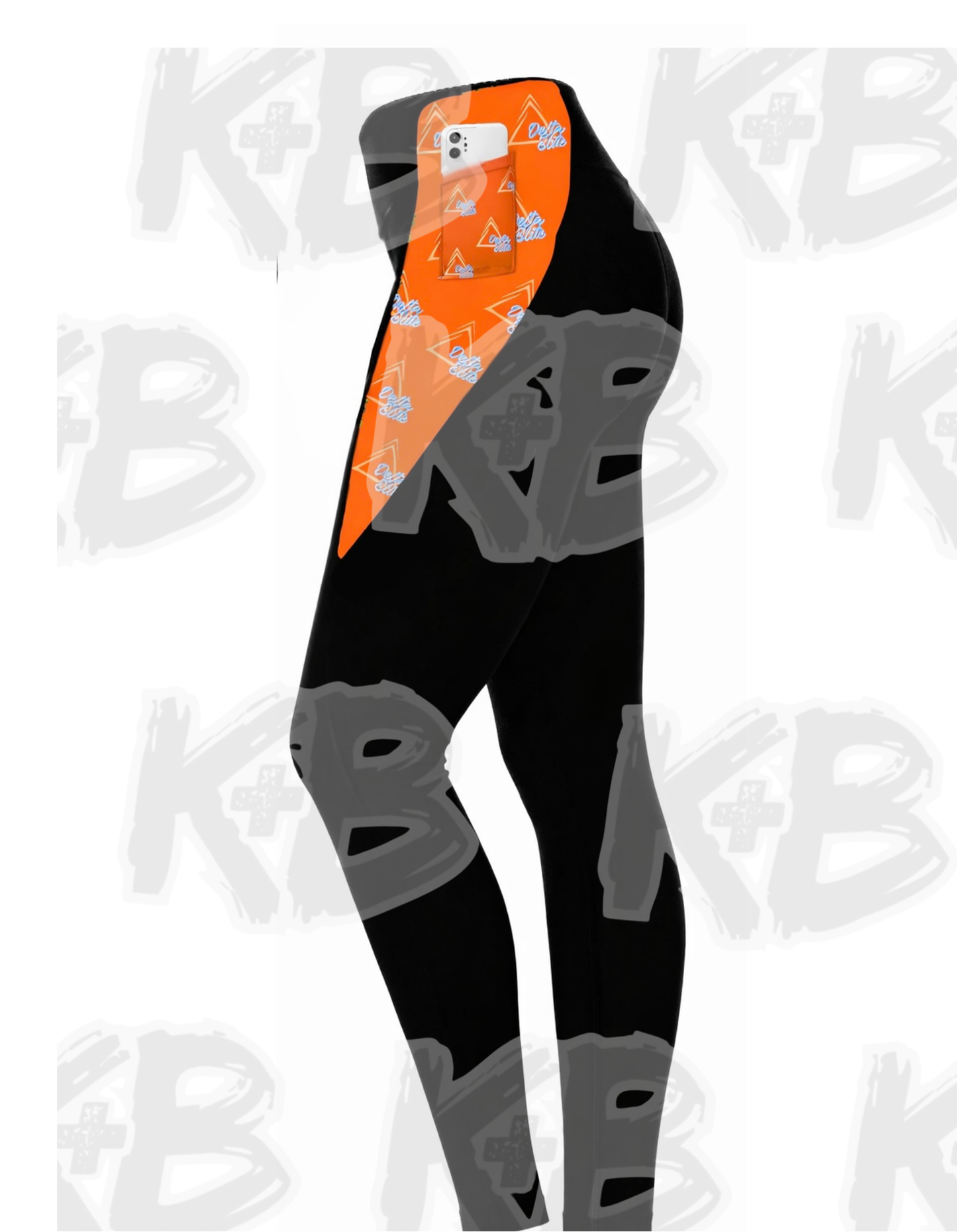 DE leggings black/orange