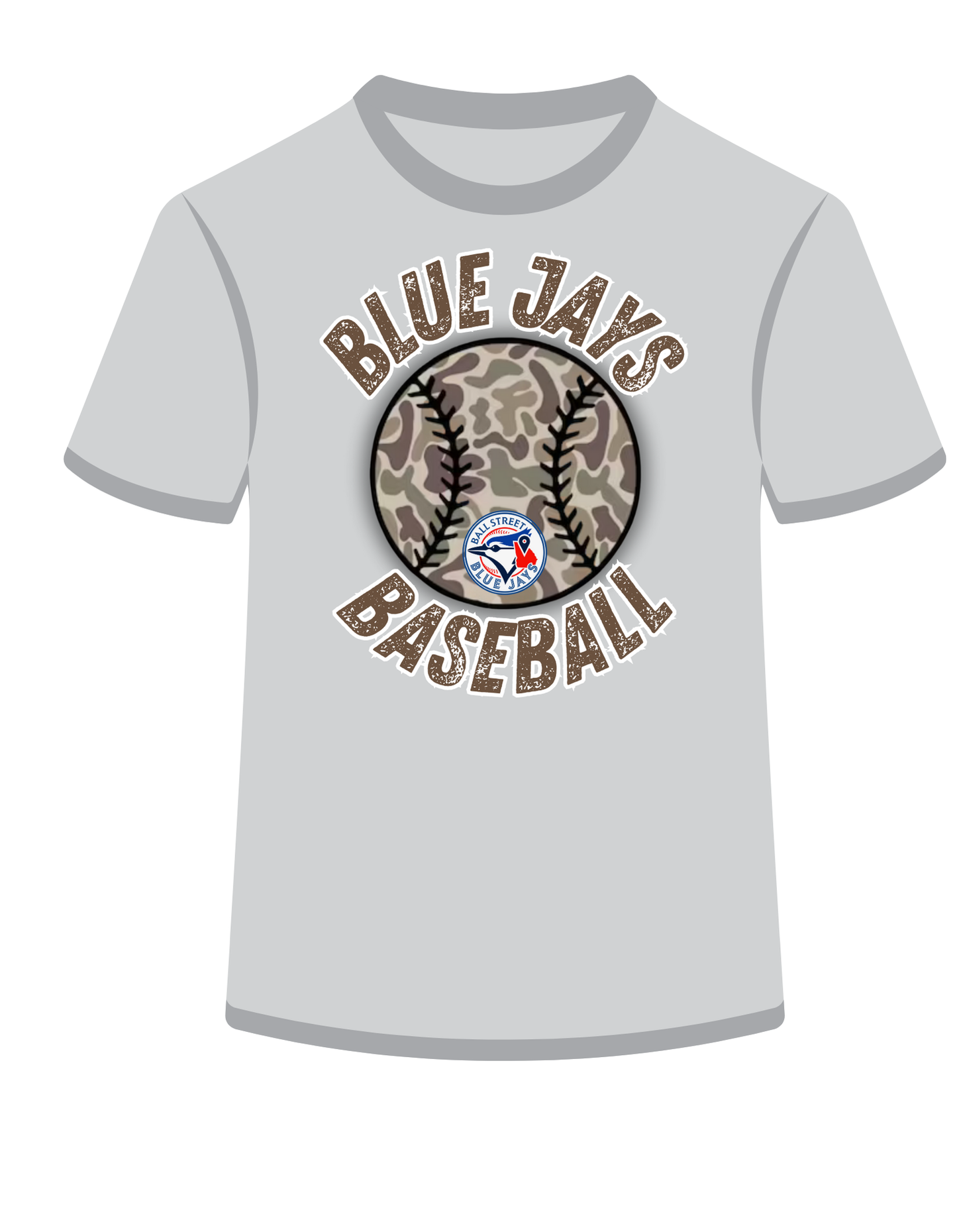 Ball St- Blue Jays Baseball Camo Ball