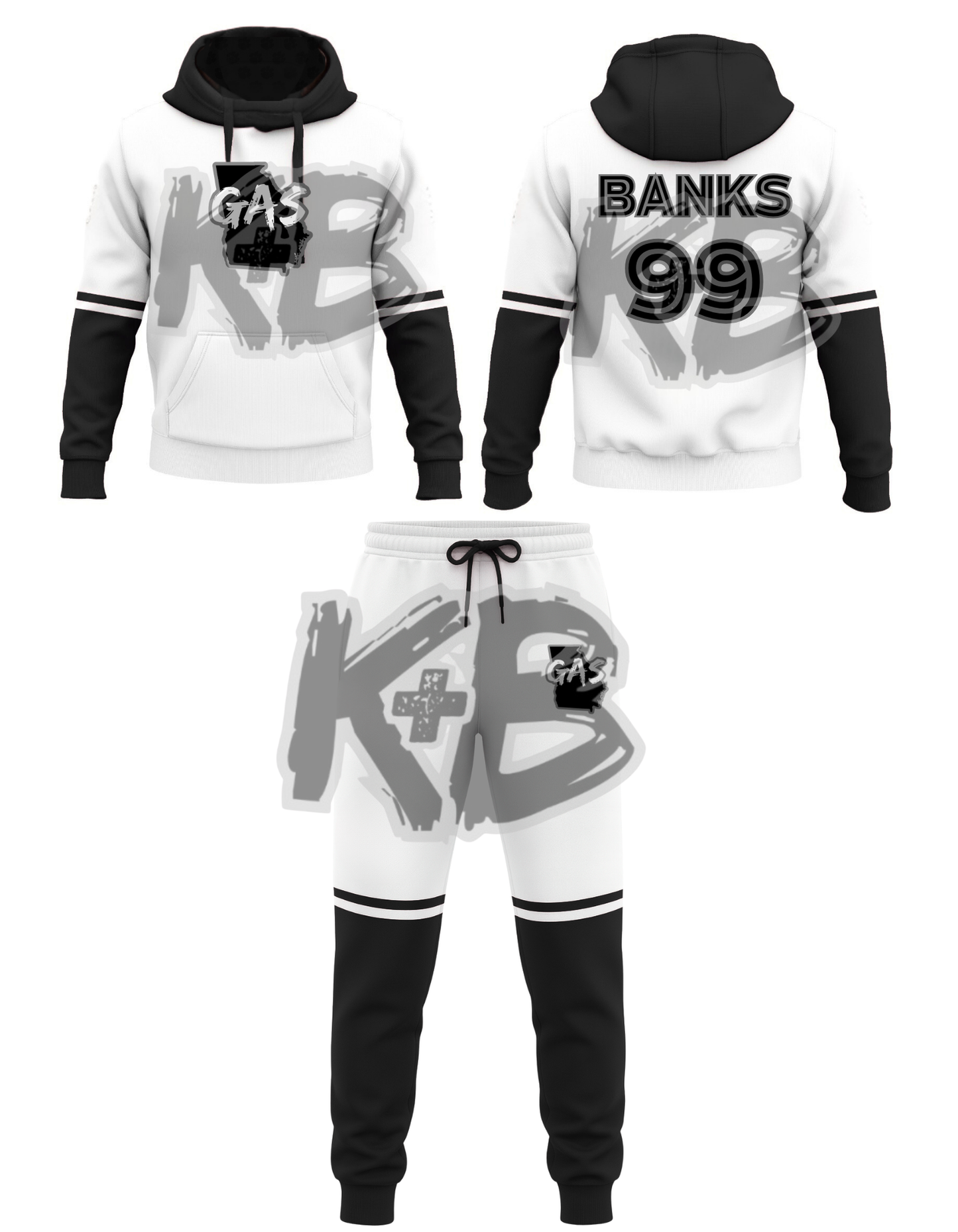 GAS hoodie/jogger set 4