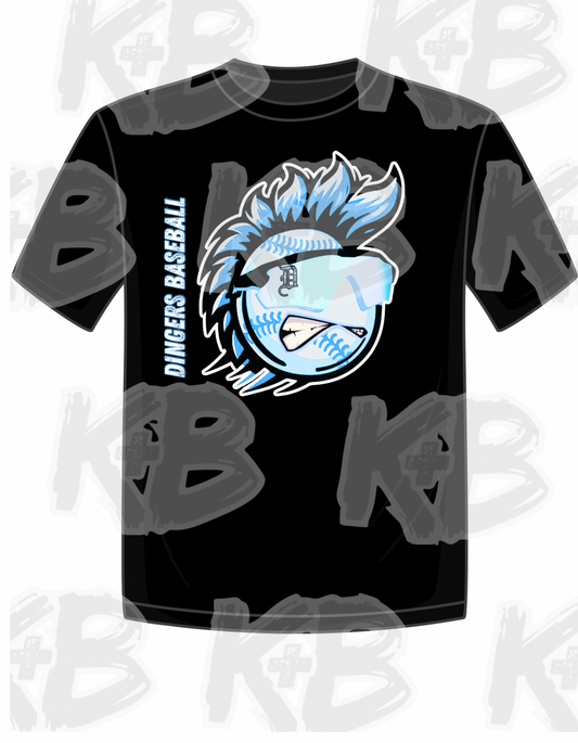 Dingers Mohawk Blue Hair