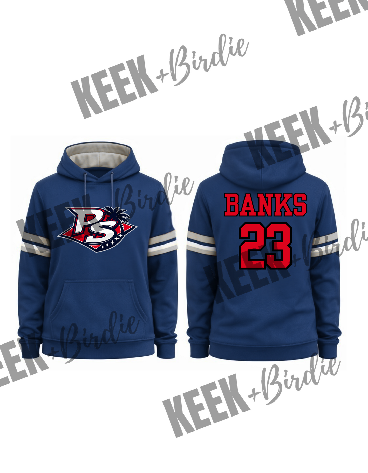 PS hoodie navy