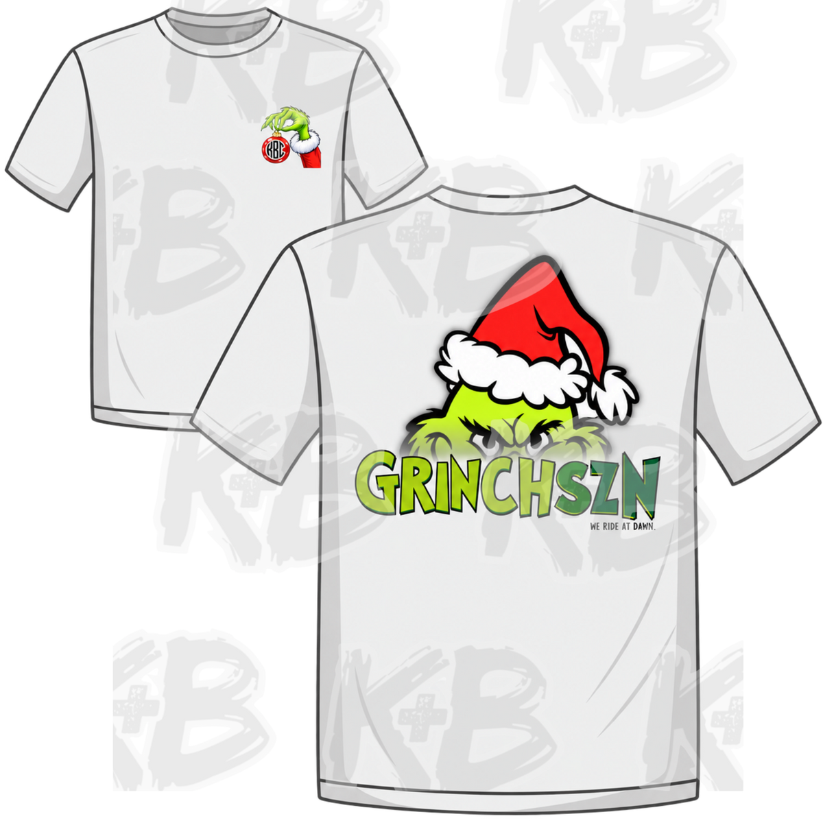 KB shirt-monogram grinchszn