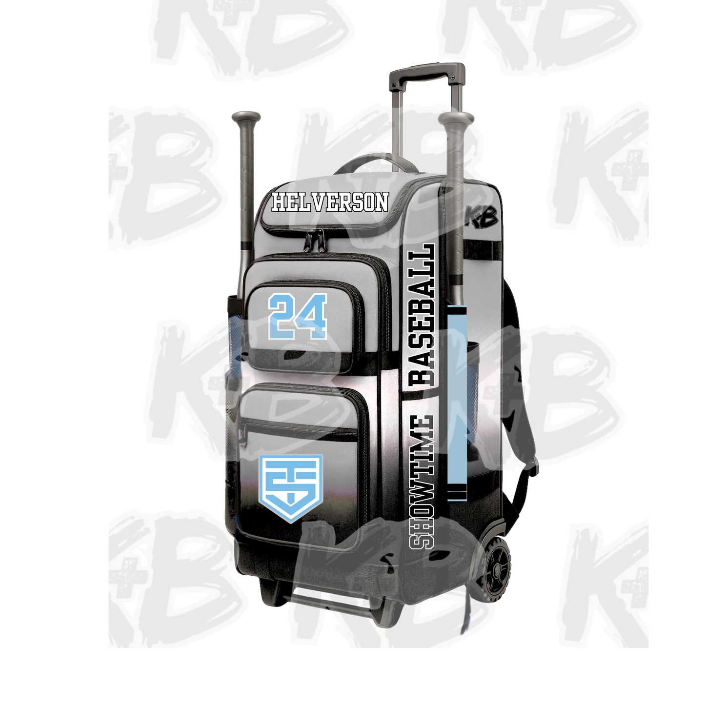 ST BAT BAG W TROLLEY WHEELS