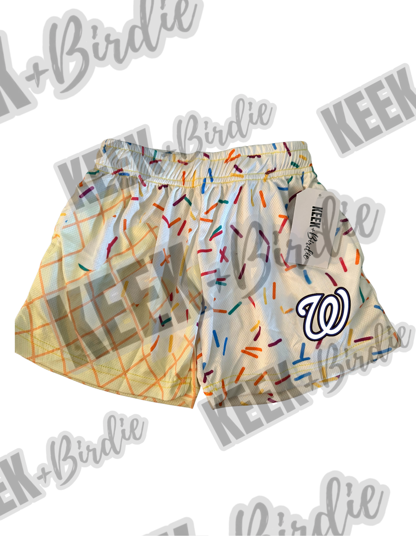 STX white ice cream shorts