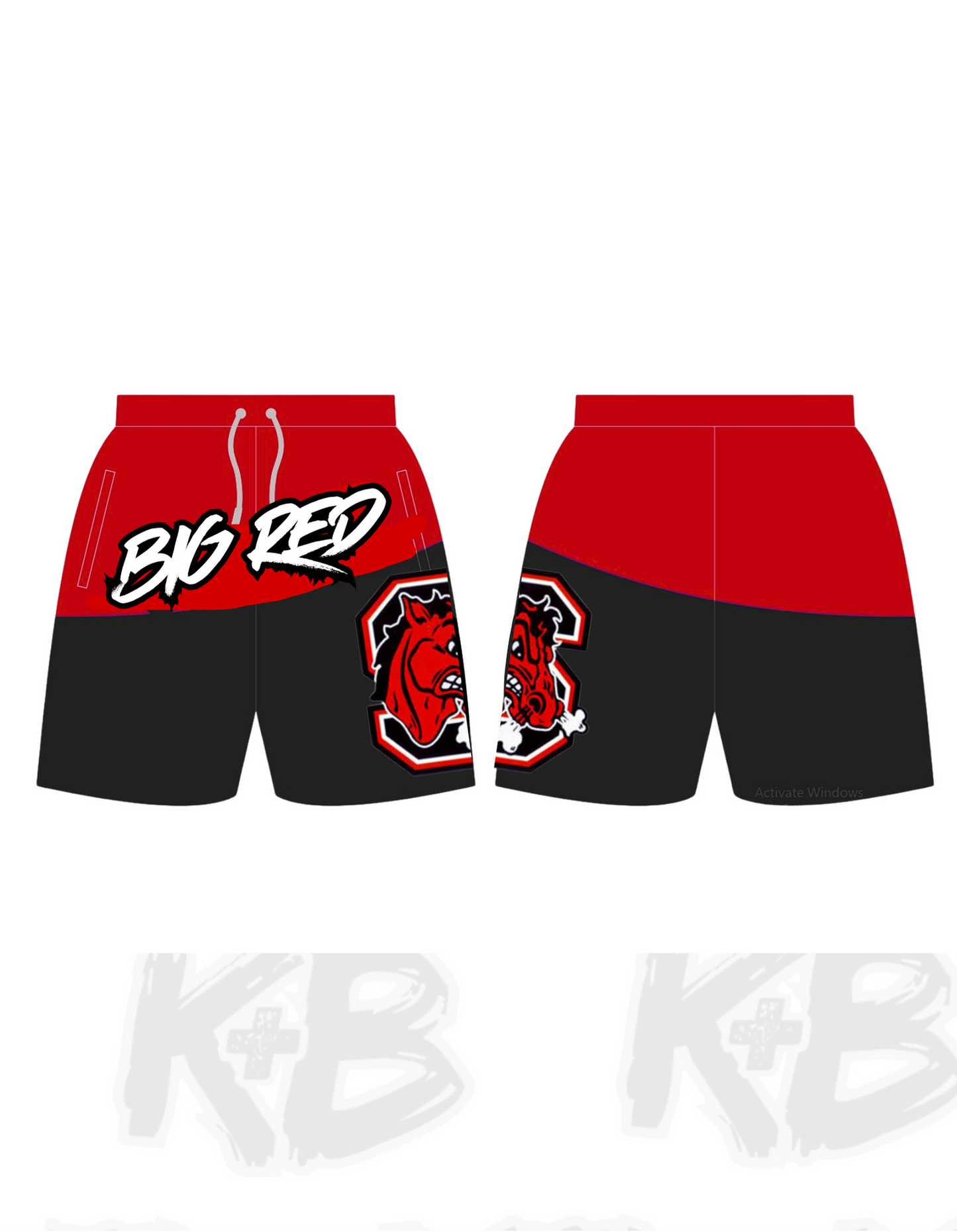 Big Red Shorts Side Logo