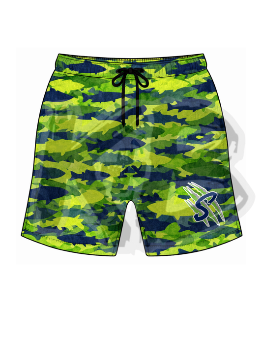 Savage fish camo shorts