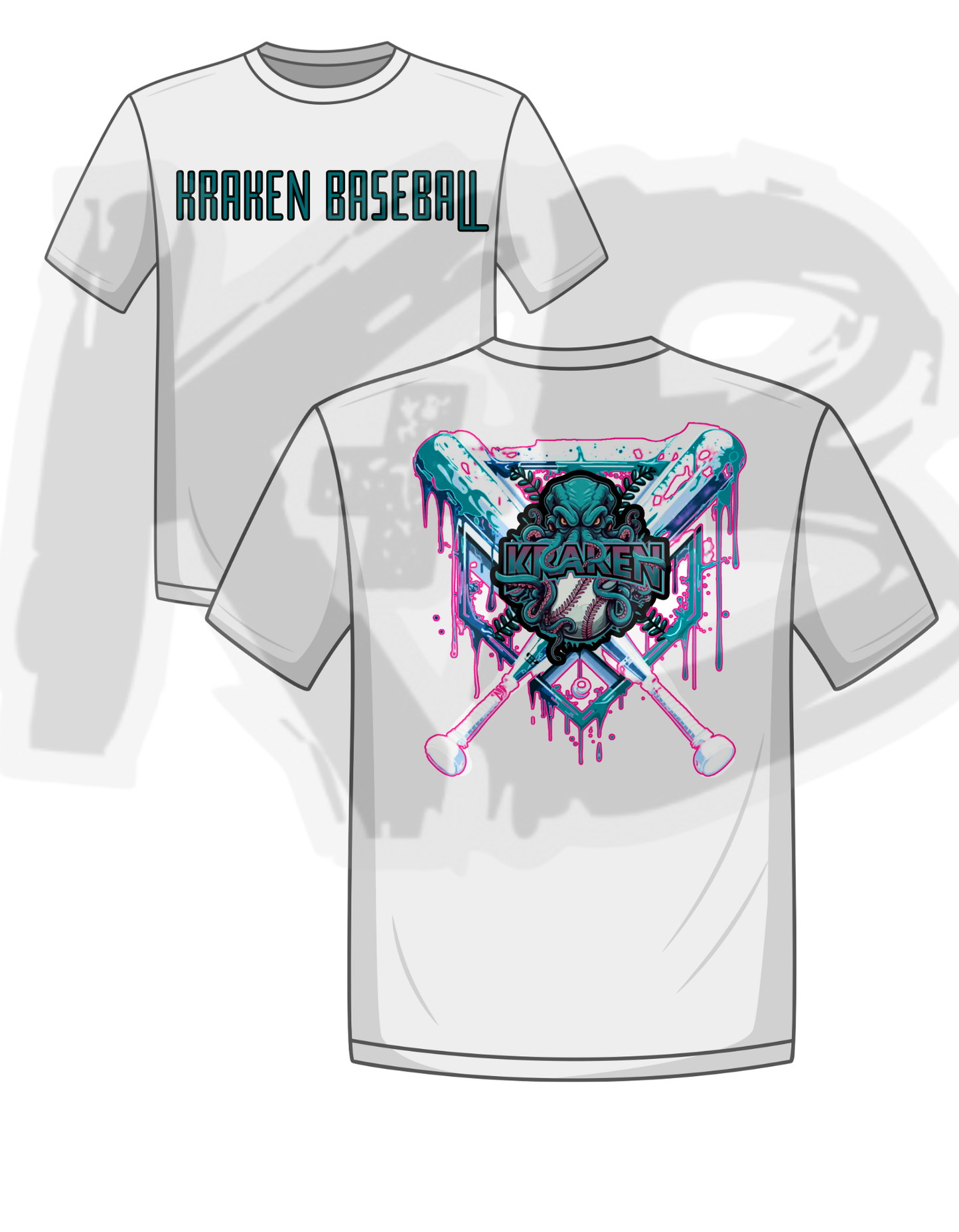 OKK drippy bat teal