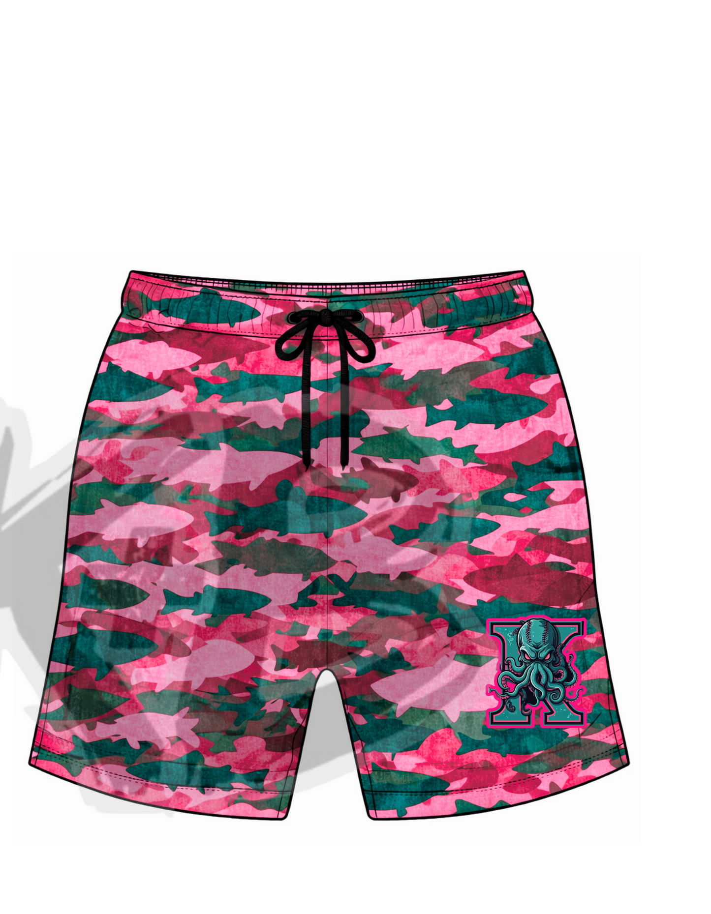 OKK shorts camo fish