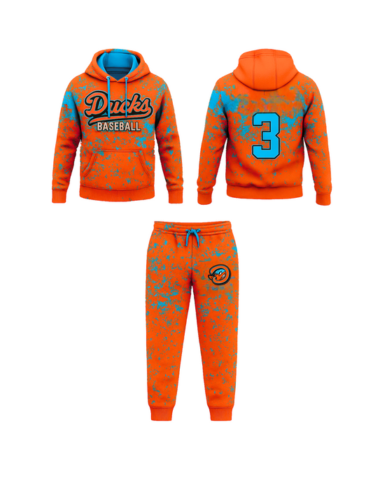 KC Ducks Hoodie/Jogger Set splatter
