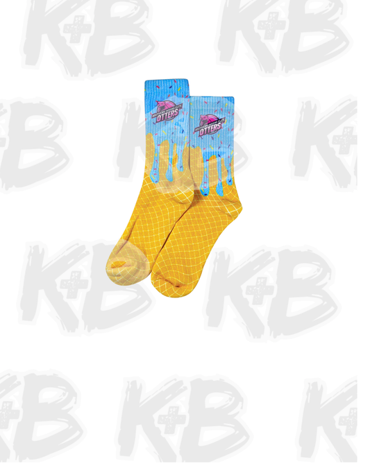 Otters Ice Cream drip socks mid