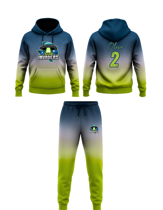 Base Invaders Hoodie/Jogger Set ombre