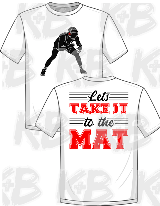 Big Red take it to the mat wrestling