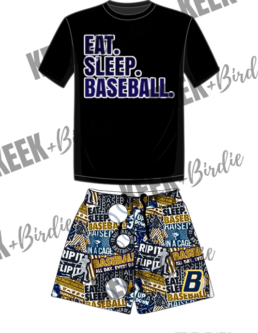 BB set eat sleep baseball