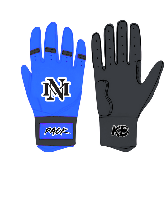 Wolfpack Batting Gloves-Royal
