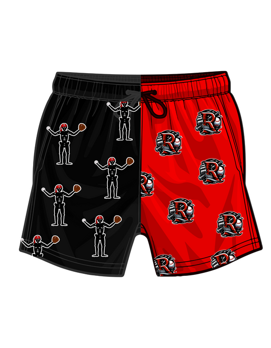 Revenge-black/red scattered logos
