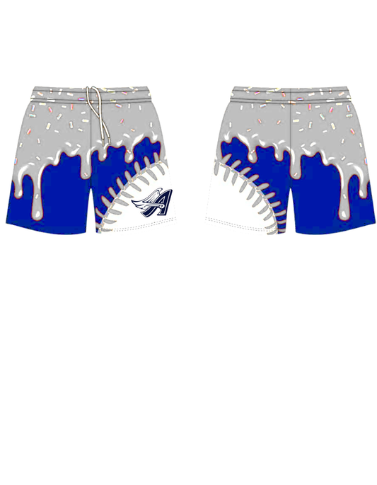 AA drippy seams shorts