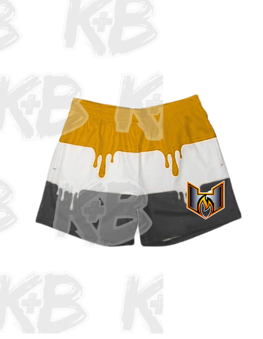 Heat Shorts triple drip yellow