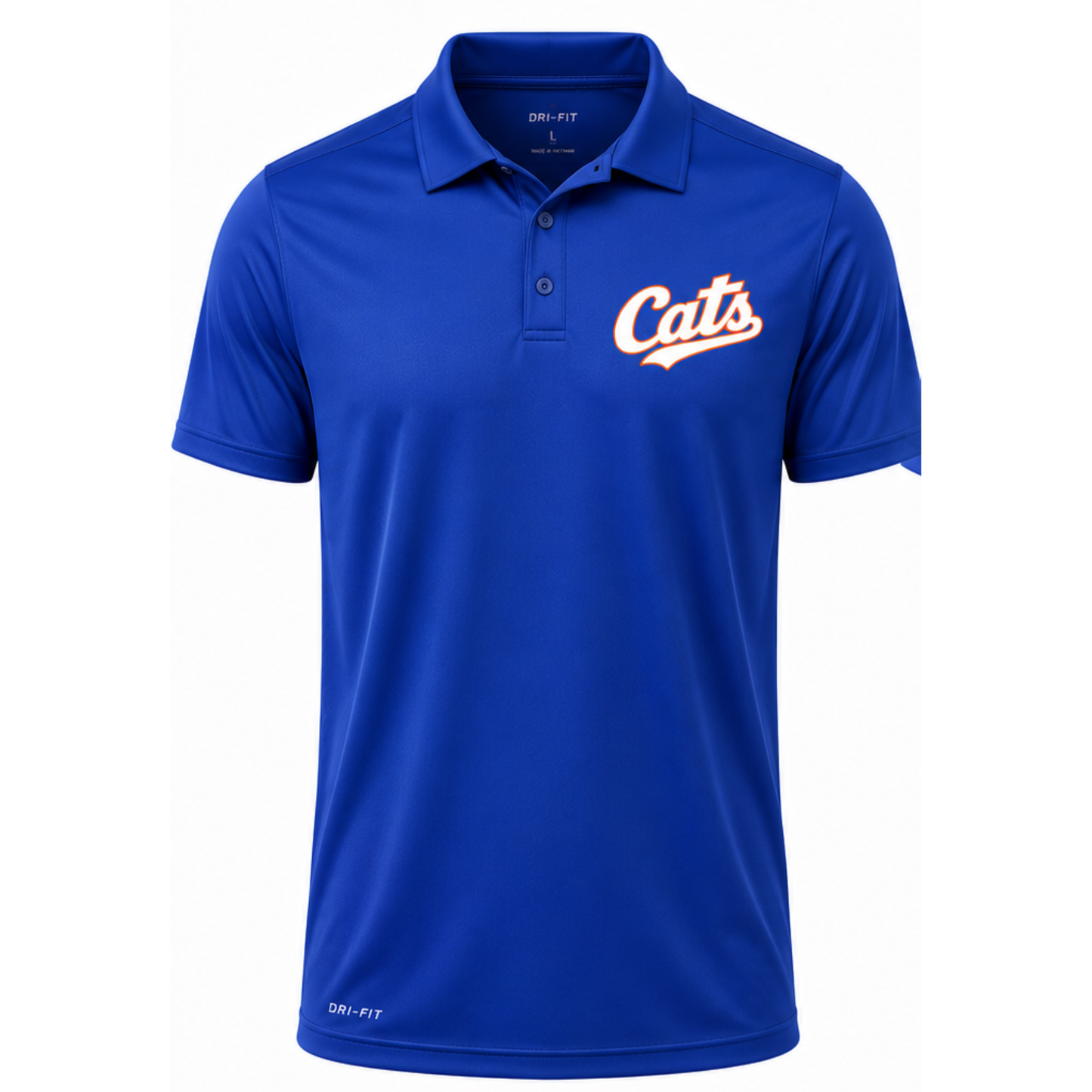 Cats Collared Shirt blue