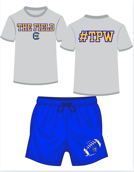 Chesterfield Football “The Field”/“TPW”/Royal mesh shorts