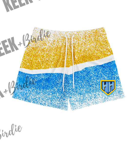 HH shorts spray paint