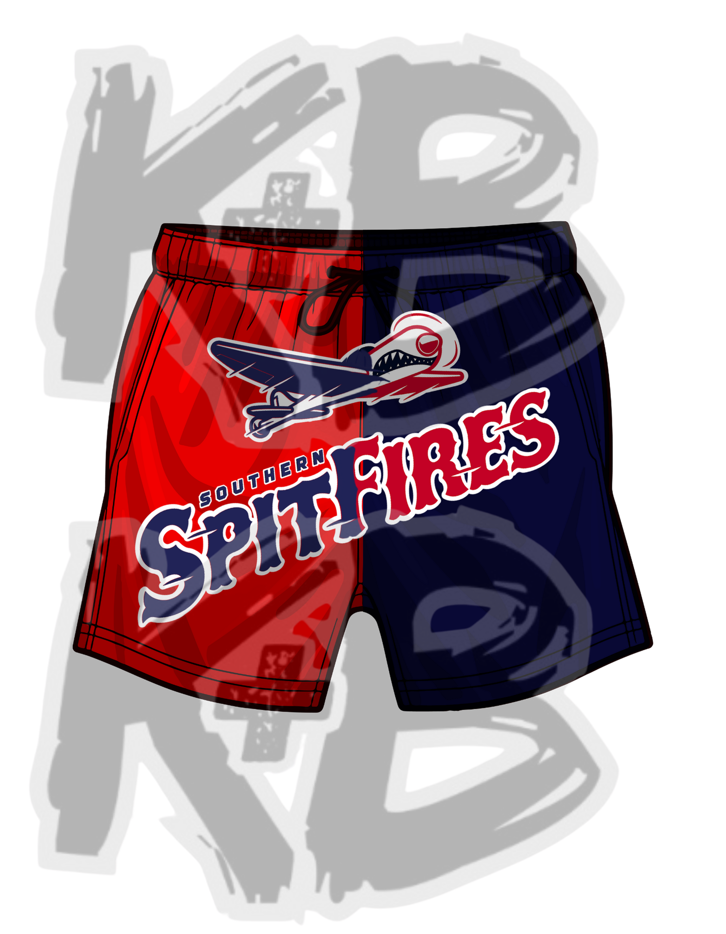 Spitfire shorts red/navy