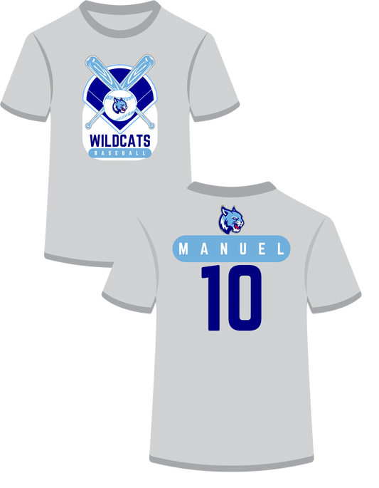 SP Wildcats Crossed Bats