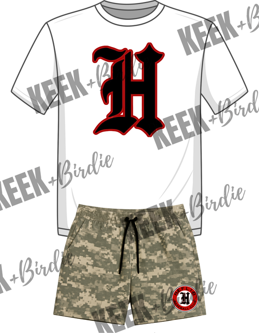 HT Set old English H/camo
