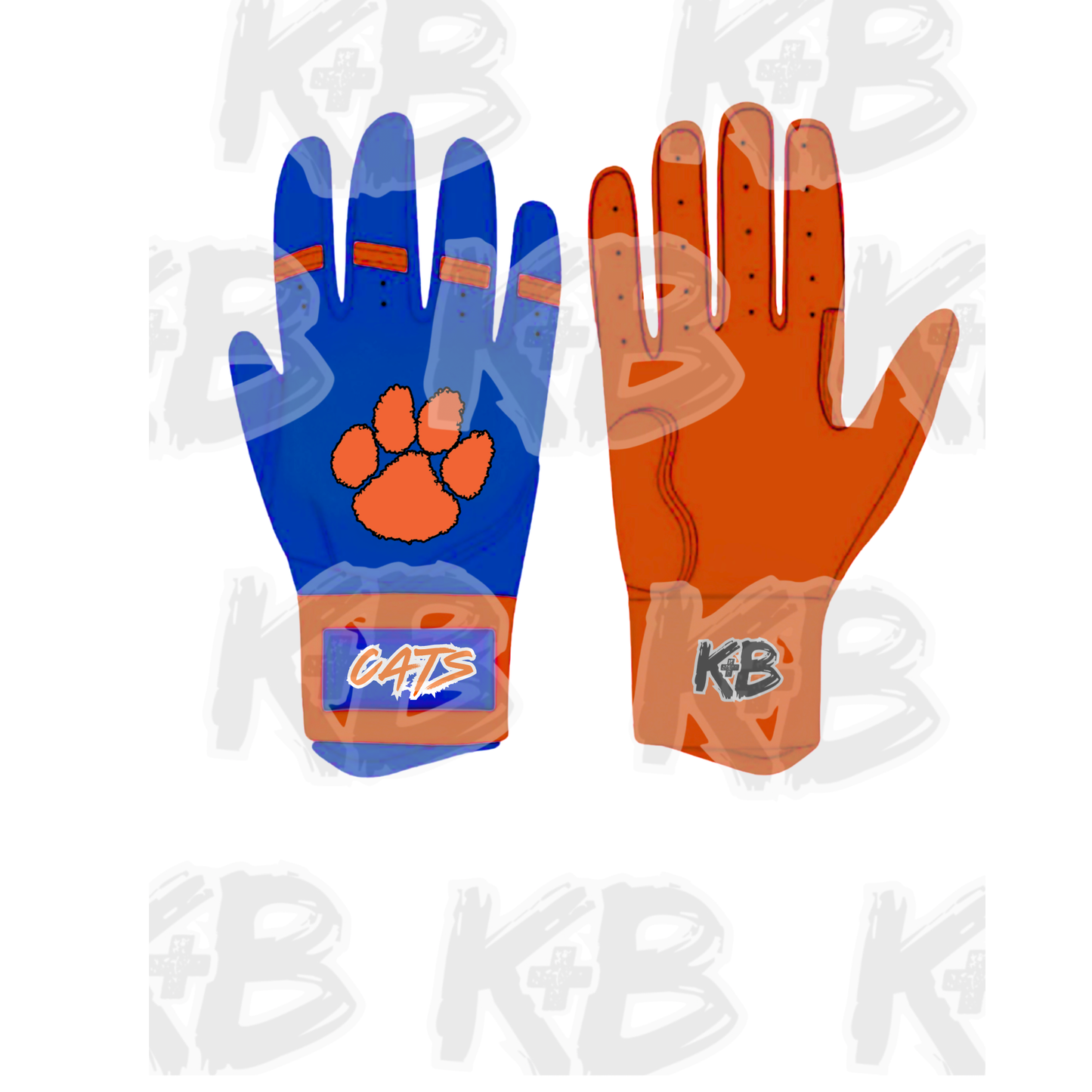 Cats custom batting gloves