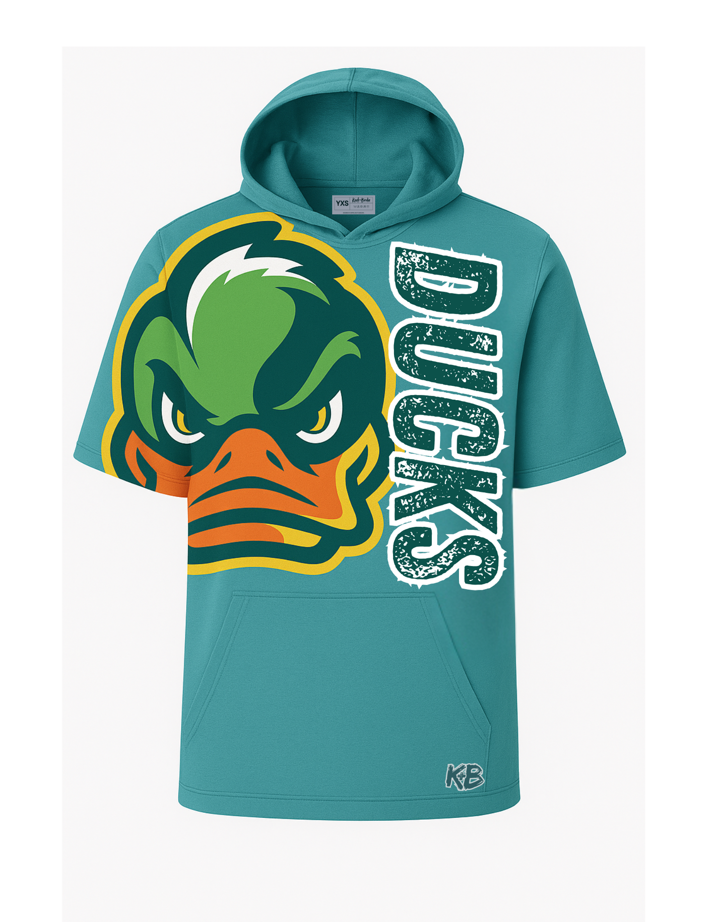 Ducks Custom Performance Short Sleeve Hoodie