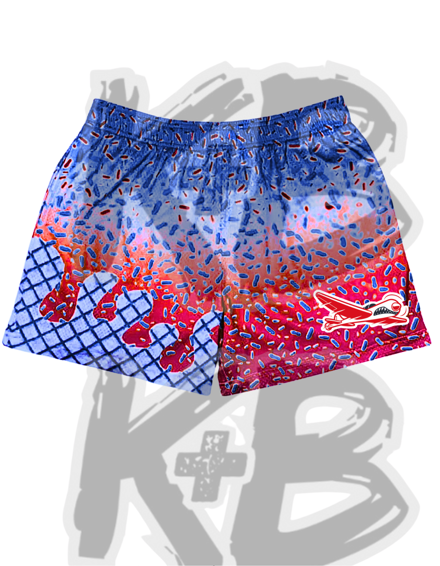 Spitfire shorts red/blue ice cream