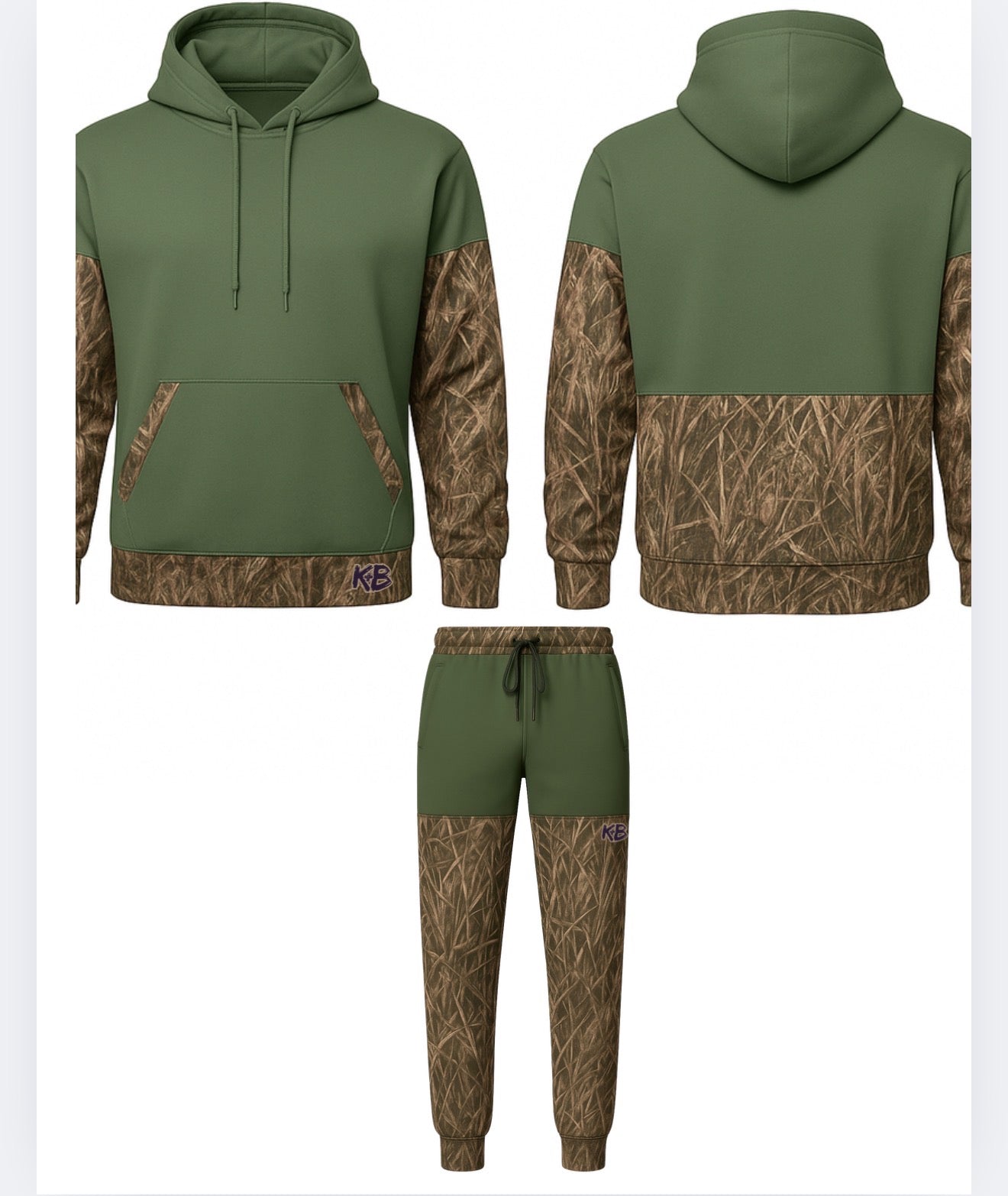 KB hoodie/jogger set camo 5