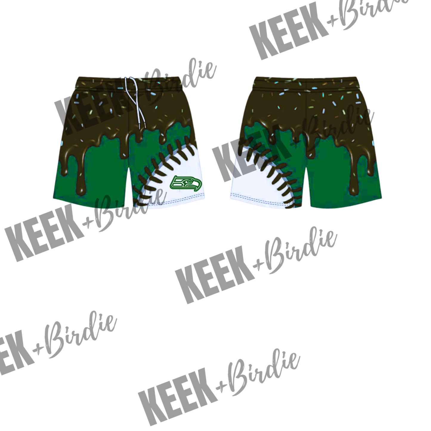 WH Shorts drippy seams