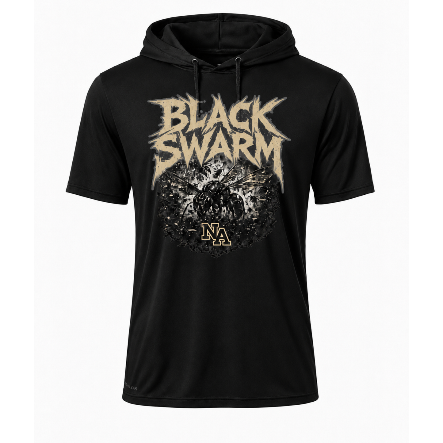 NA black swarm hooded shirt 6