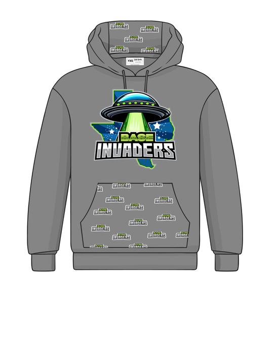 Base Invaders Hoodie Scatter logo
