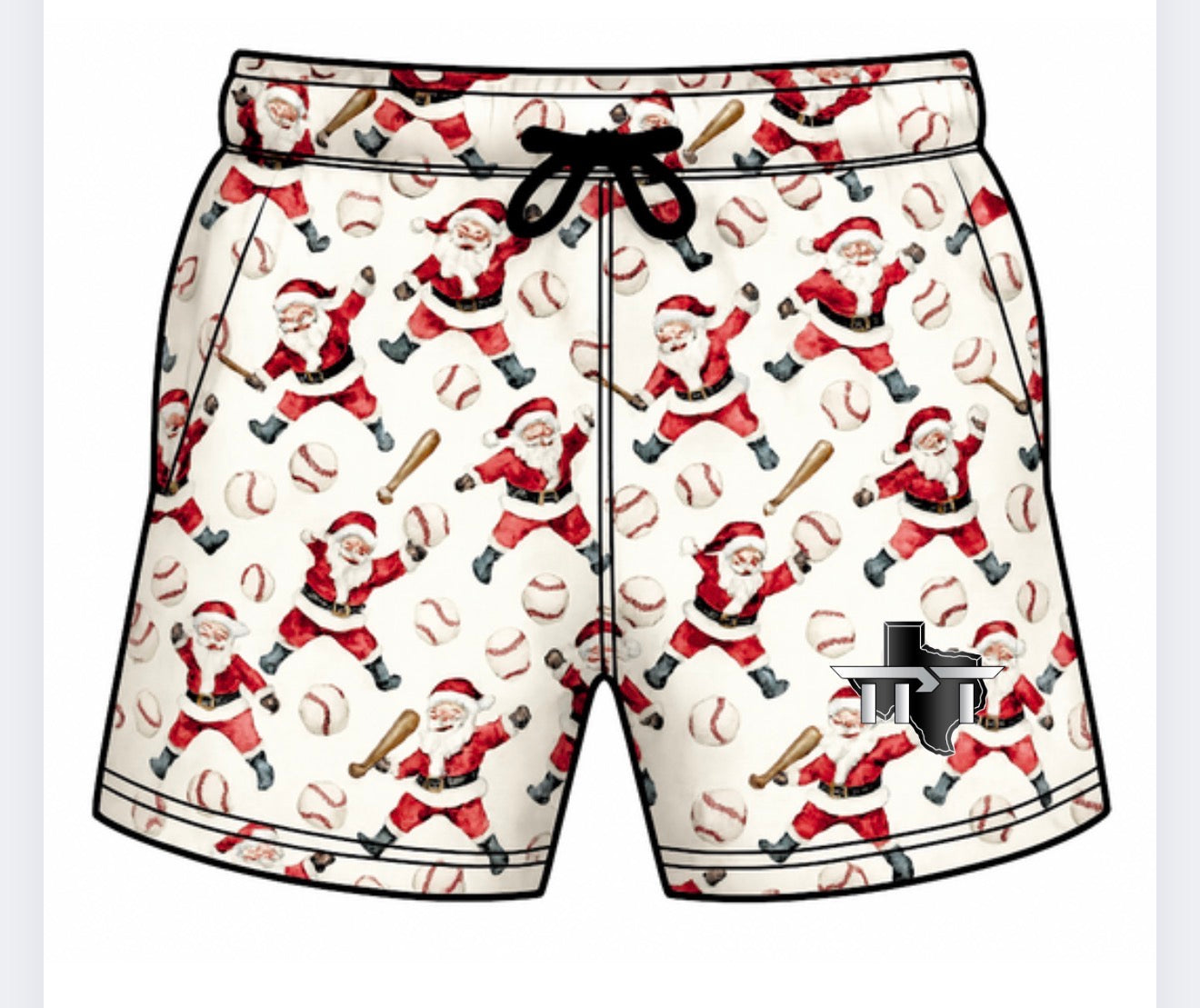 TPT Christmas Santa shorts