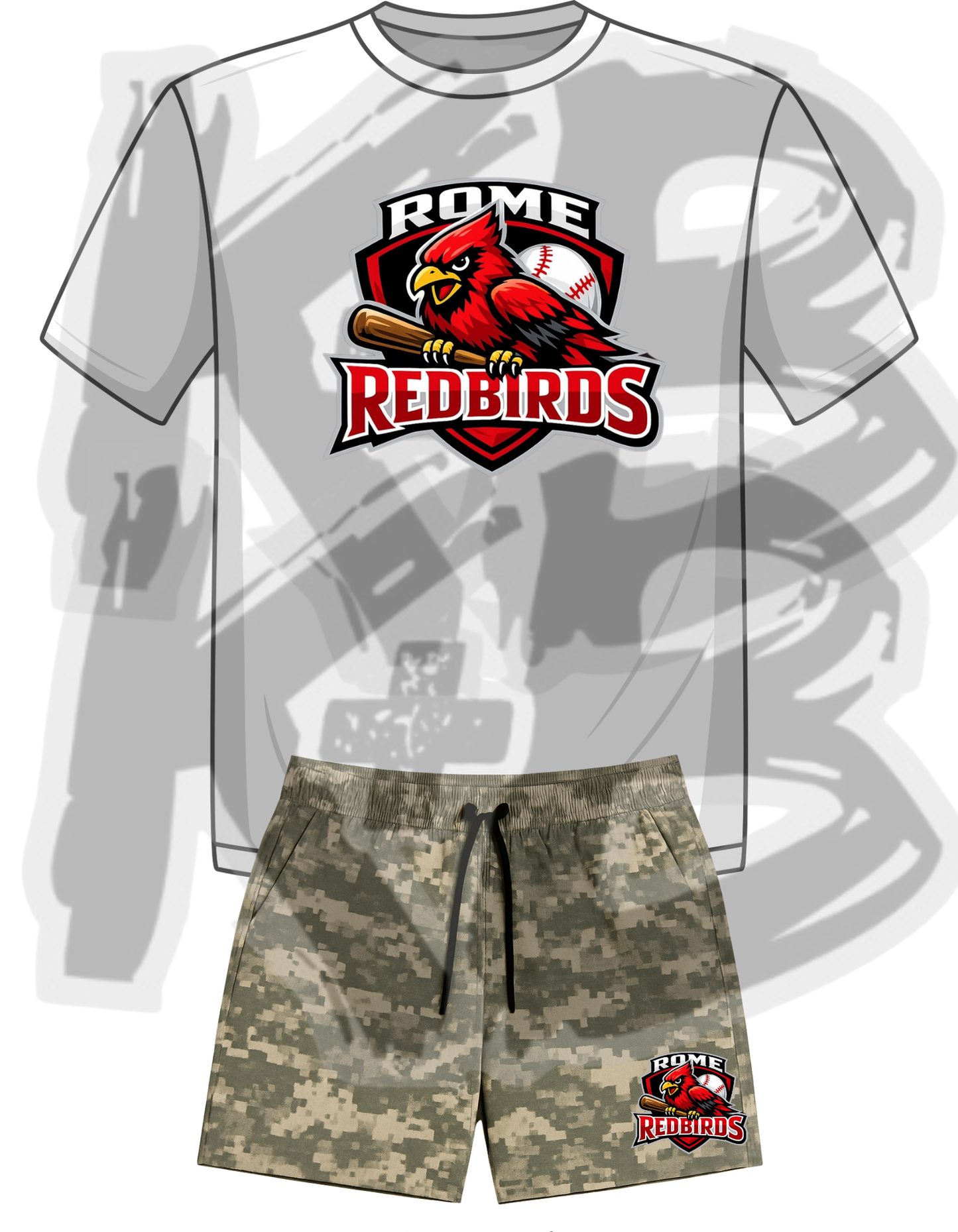 RR Set Redbirds/camo
