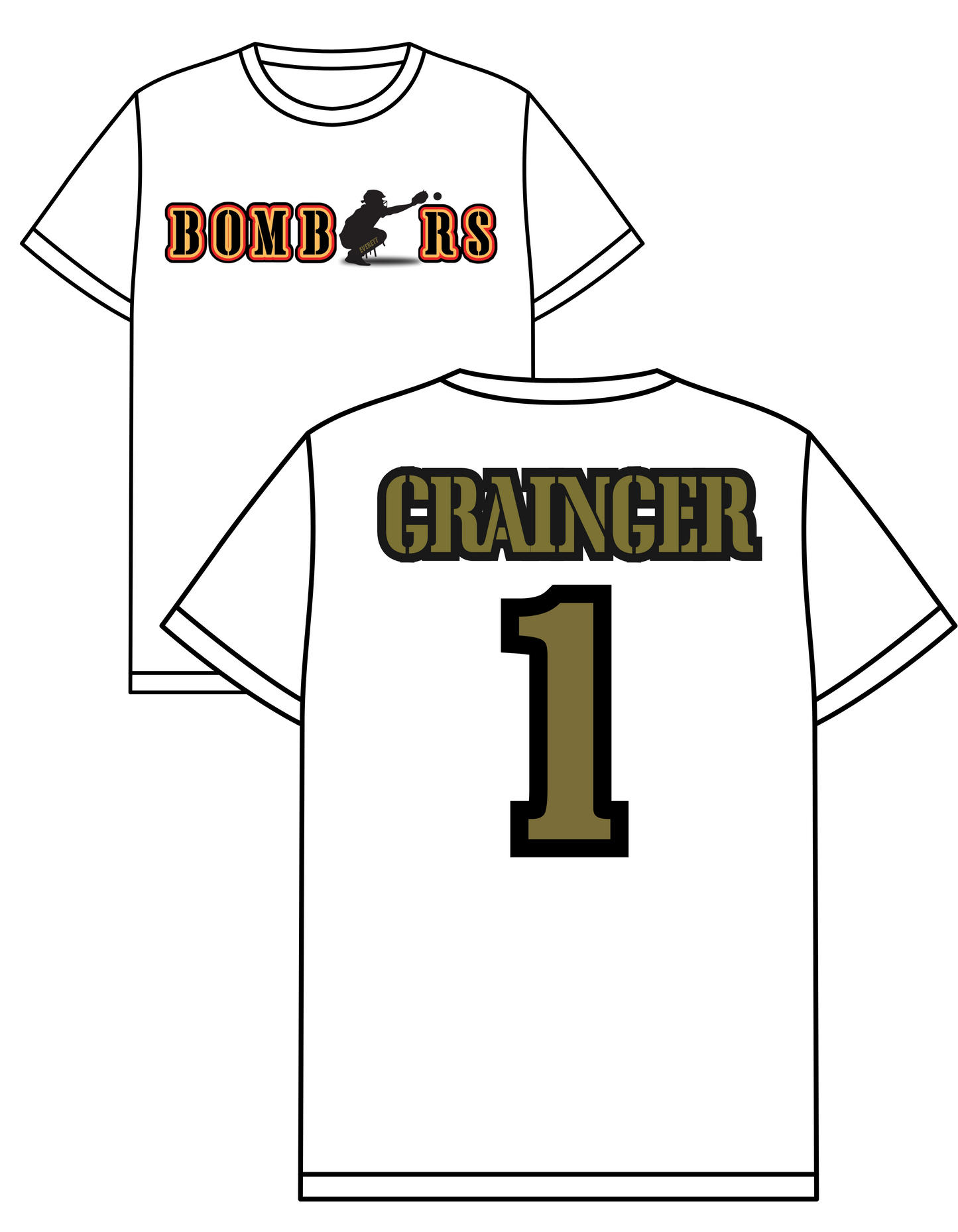 Bombers Catcher (front&back+name/#)