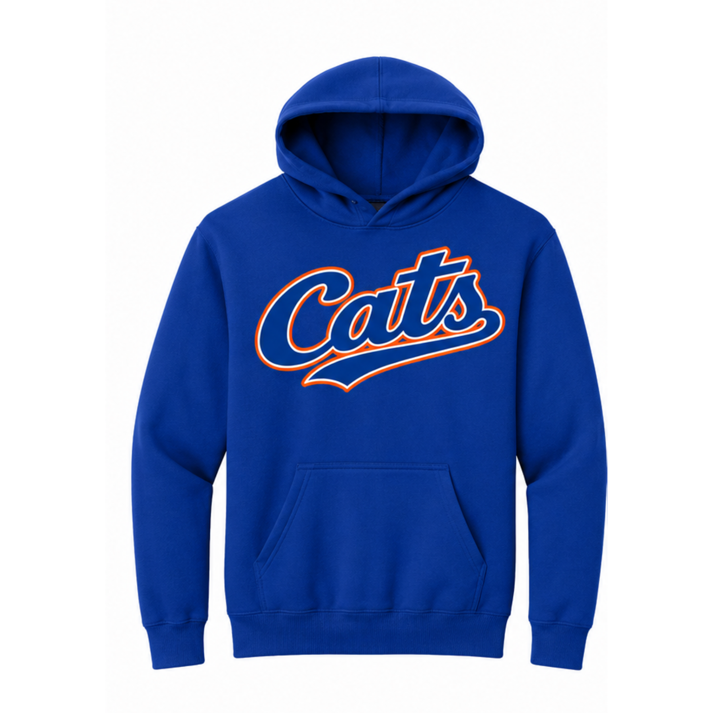 Cats traditional hoodie blue