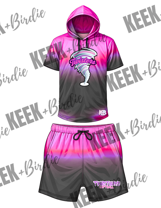 Twisters Hooded SS Shirt+Shorts Set 2