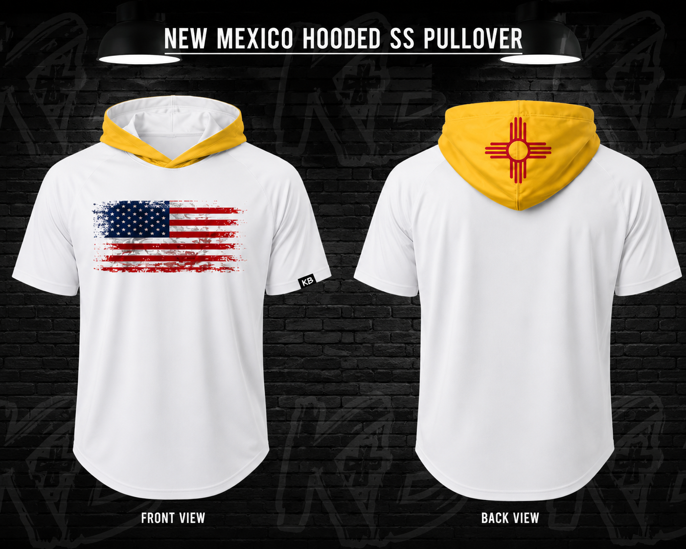 KB NM flag ss hooded pullover